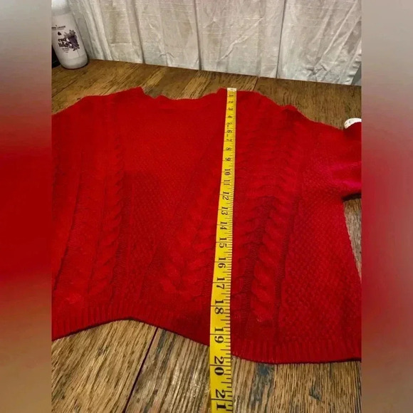 ONLY Red cotton  crop knit size S - Picture 4 of 8